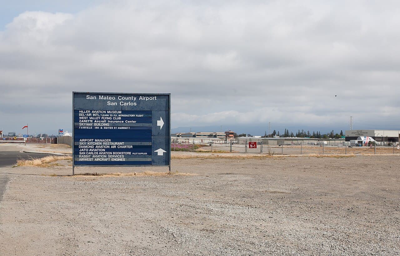 San Carlos Airport, San Carlos, CA — private terminal
